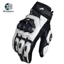 Guanti Moto in Vera Pelle Uomo