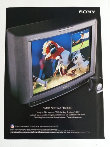 Sony trinitron xbr - sony, ad