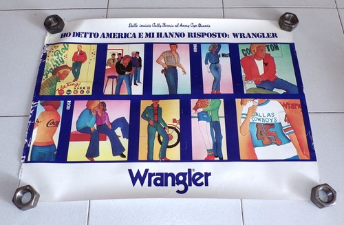 Poster wrangler jeans anni - poster,