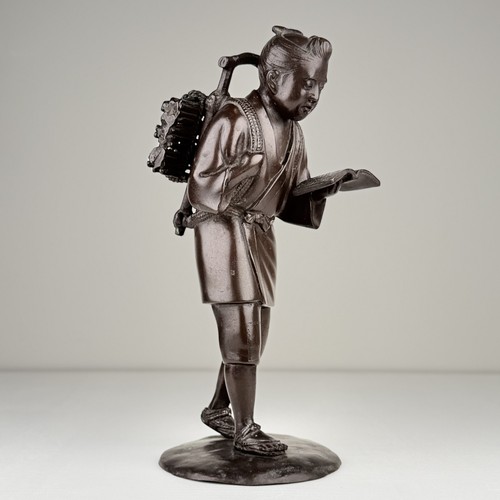Statua giapponese bronzo - , nero