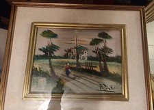 Dipinto olio tela aldo - su,