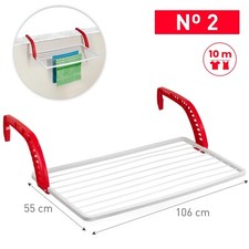 Stendibiancheria, stendino da balcone 100x55