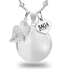 NOEMI GIOIELLI COLLANA CHIAMA ANGELI CIONDOLO XILOFONO CHARM ANGIOLETTO ACCIAIO 