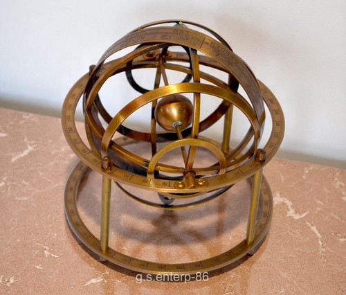 Antico globo ottone - in,