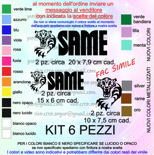 Kit adesivi decalcomanie - adesivi,
