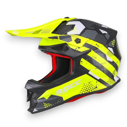 Casco cross rocc 800 grigio - cross,