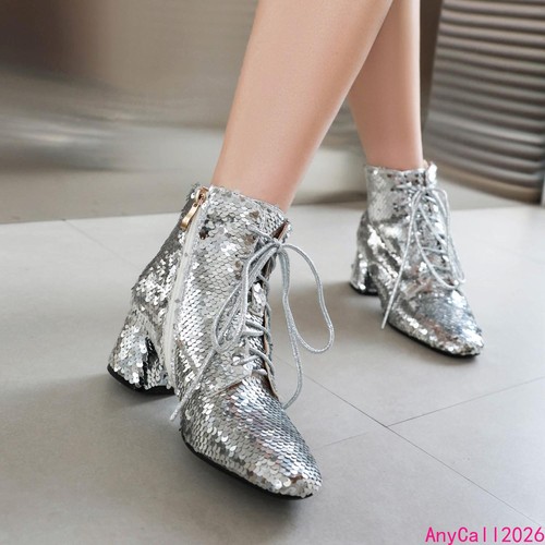 Stivaletti paillettes tacco - , a
