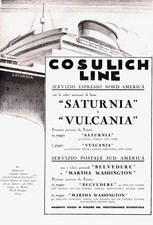 PUBBLICITA' 1931 COSULICH NAVE
