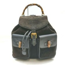 Zaino Gucci nero scamosciato