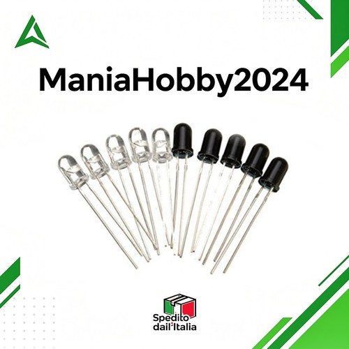 10x led 940nm - ir, 5mm