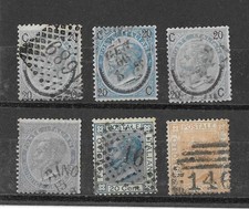 REGNO D'ITALIA 1865-77  EFFIGIE VITTORIO EMANUELE III   lotto  n° 8  SERIE USATE
