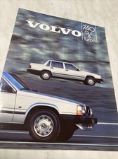 Volvo 740 GLE Turbo catalogue brochure prospectus dépliant automobile vintage