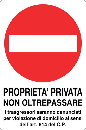 Italy cartello segnaletico - m-italy,