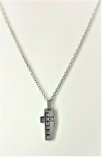Collana uomo acciaio con - uomo,