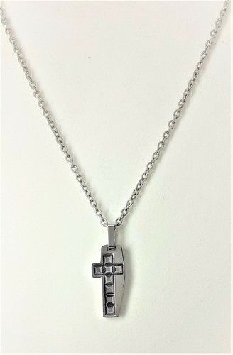 Collana uomo acciaio con - collana, in