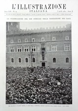 ILLUSTRAZIONE ITALIANA 1932 FONDAZIONE FASCI ROMA MILANO FIRENZE