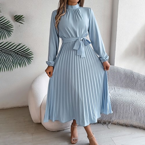 Elegant high neck long sleeve - high,