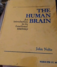 The Human Brain: An Introduction To Its functional anatomy by Johm Nolte VTG NEW