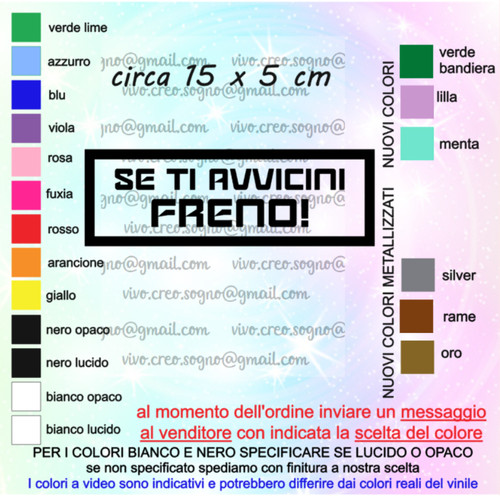 Adesivo ti avvicini - "se,
