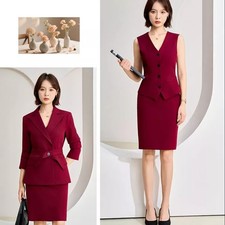 Tailleur rosso bordeaux - rosso, donna