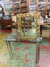 TAVOLO MODERNARIATO DESIGN PIANO IN CRISTALLO GAMBE ACCIAIO 19846