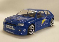Carrozzeria body RC scala1/10 Renault Clio Williams rally+maschere vetri