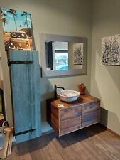 mobile bagno con colonna da pannelli nobilitati in legno vecchio 5 mm