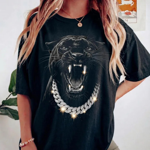 Maglietta comoda black panther - maglietta,