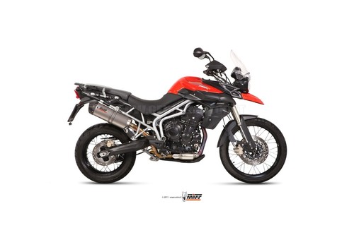 Scarico mivv oval - titanio, con