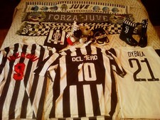 F.C. JUVENTUS : MAGLIETTE (DEL PIERO,INZAGHI), STIVALETTI . SCIARPE, PUPAZZI ...