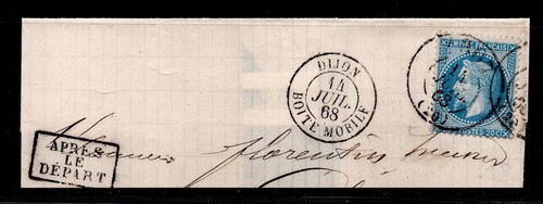 Rare cachet date boite - a,