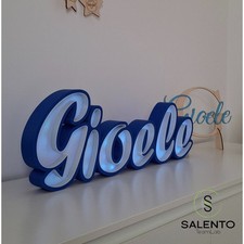 Lampada led scritta - 3d,