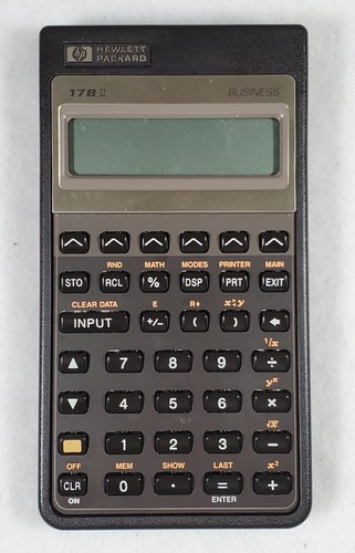 Hewlett packard 17b - 17b, ii