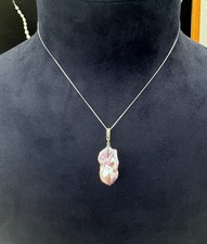 collana S925 argento e perla