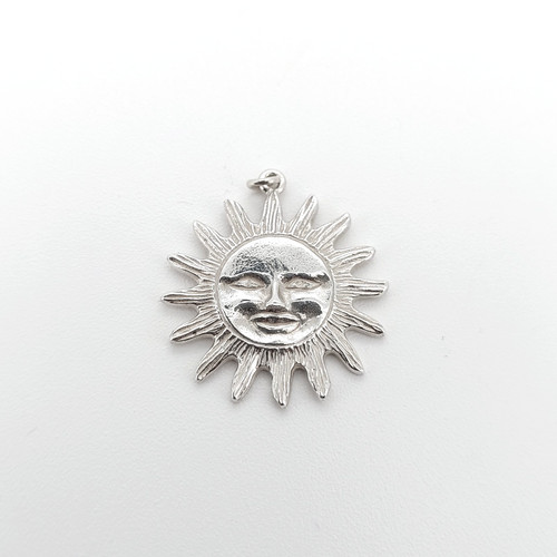 Ciondolo vintage argento volto - ciondolo,