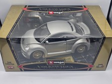 Volkswagen New Beetle RSI Argento 1:18 Burago In Box