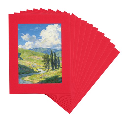 10x8 inch frame tiles red - frame, tiles,