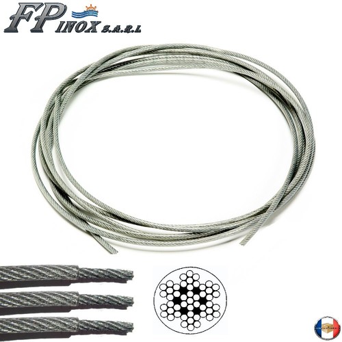 Câble gainé transparent inox - gainé,