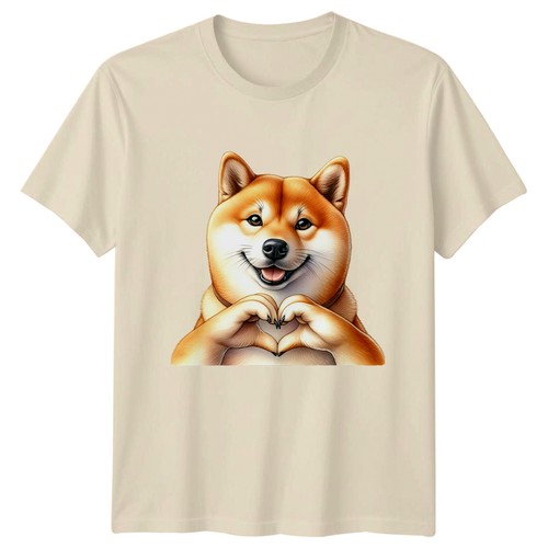 Maglietta shiba inu mani cuore - shiba,