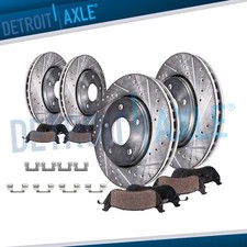 Front Rear Drilled Rotors