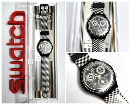 Swatch chrono scb116 - chrono, chess