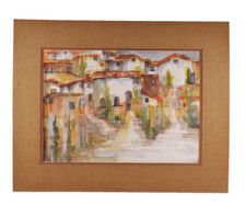 Quadro acquerello villaggio