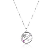 Collana donna argento con - in,