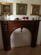 complemento arredo mobile  camino (  copertura in legno )