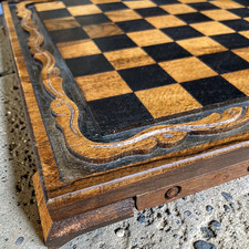 Scacchiera vintage 100% fatta