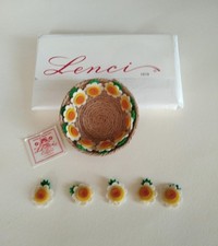 COLLEZIONE  LENCI  VINTAGE FIORI  E CORBULA  FINE ANNI '40 -  RARI -