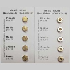 SET 5 UGELLI GAS PER CUCINA