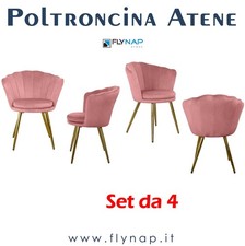 SET 4 Poltrone Imbottite