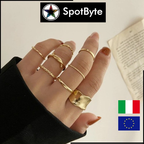 Set anelli donna dorati - di,