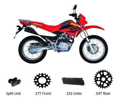 Kit catena pignoni per honda - catena,